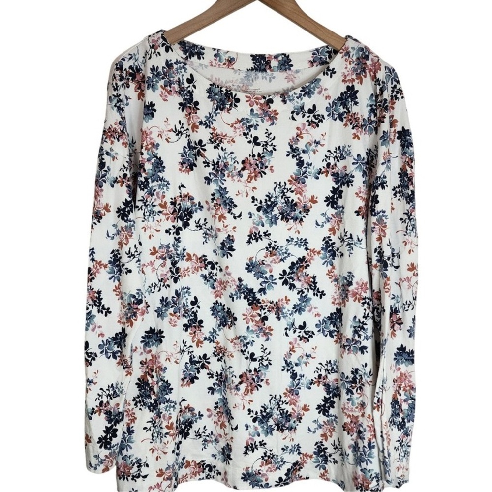 Elegant Floral Long Sleeve Tee